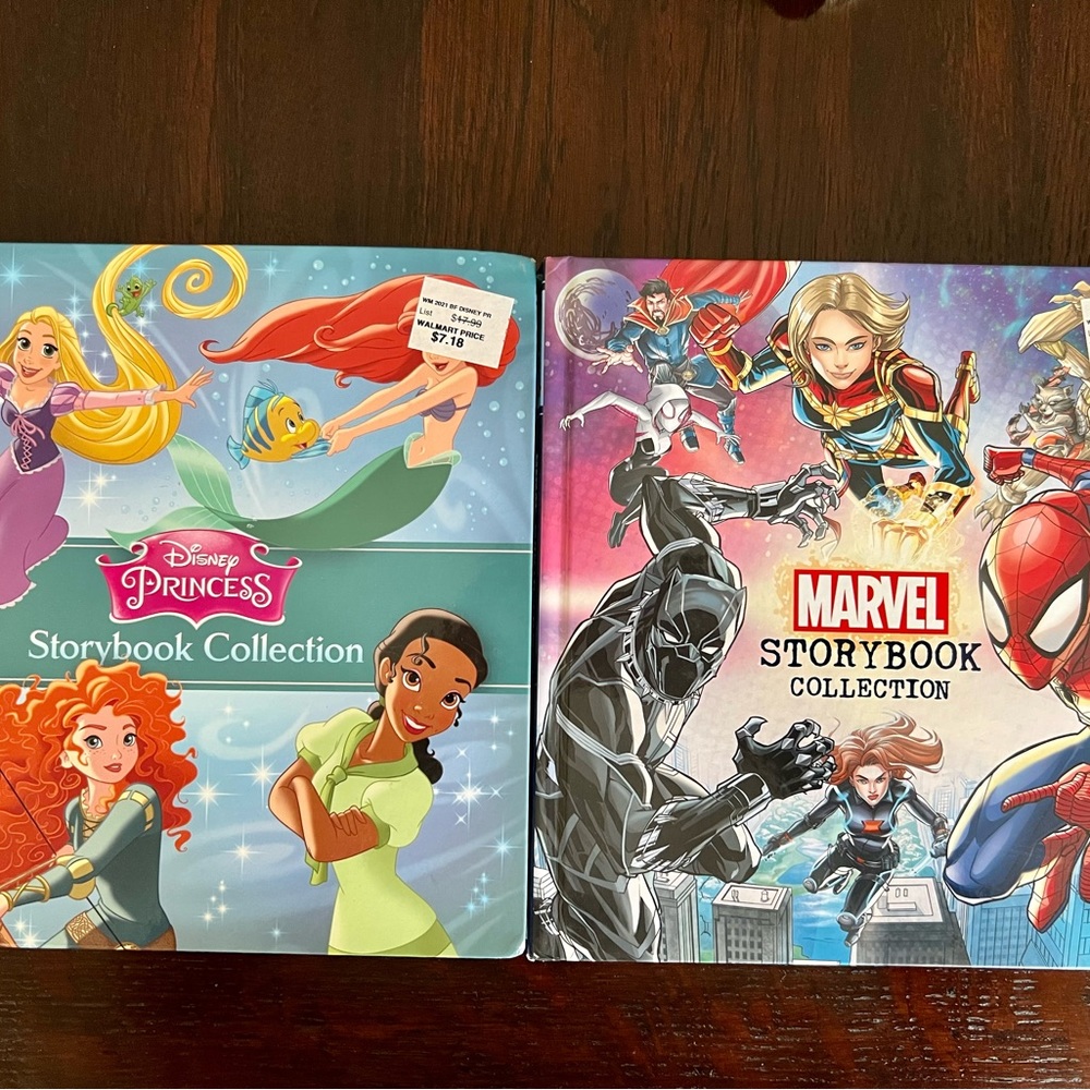 New: Disney Princess Storybook Collection and Marvel classics hardcover books